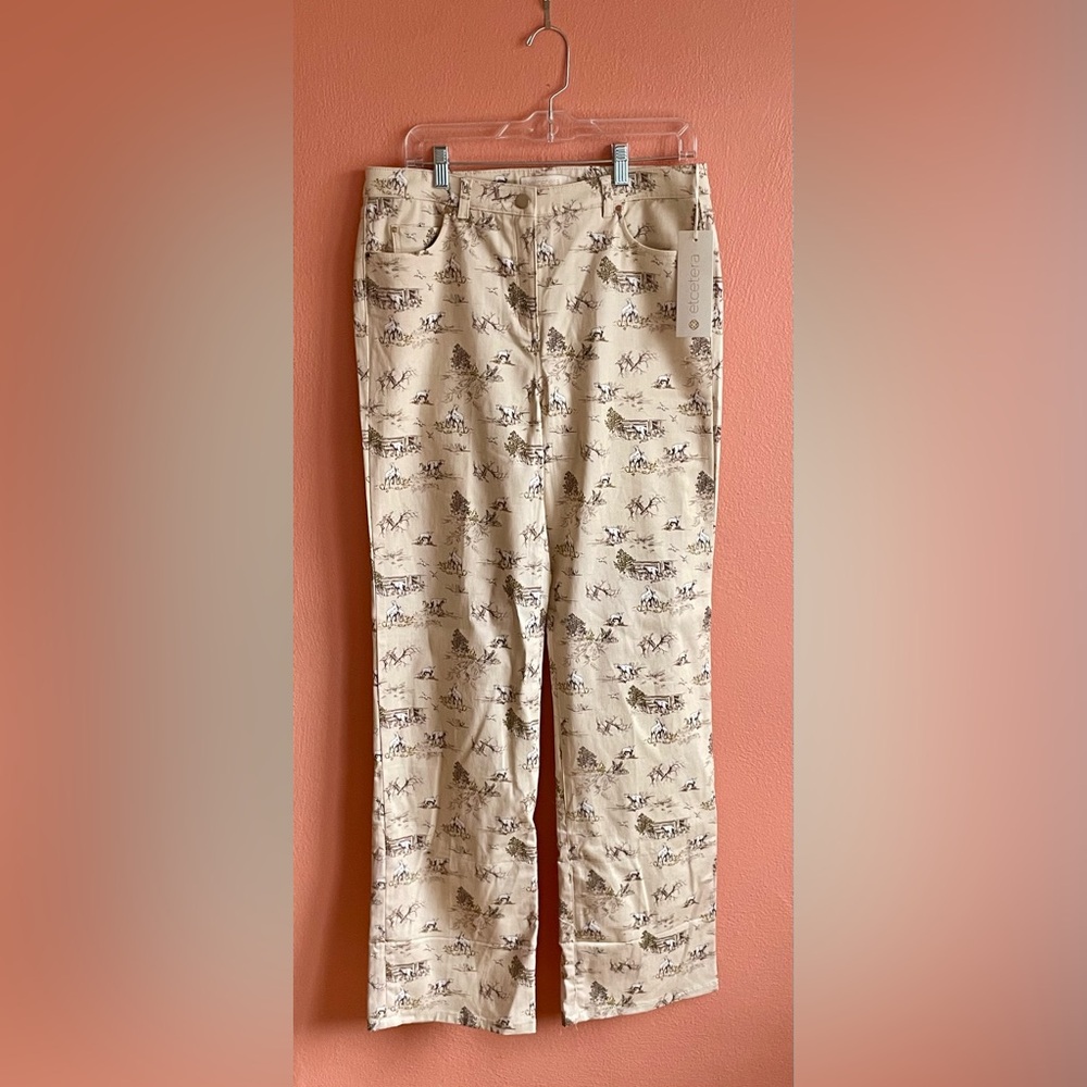 Etcetera Scenic Print Beige Pants